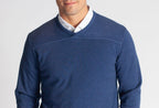 Rugvee Pullover V-Neck Sweatshirt - Tokyo Blue