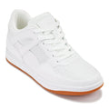 CALTO - S2531 - 2.2 Inches Taller (White) with Gum Sole - Contemporary Casual Sneaker