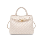 Urban Expressions Blakely Woven Faux Leather Convertible Satchel Bag