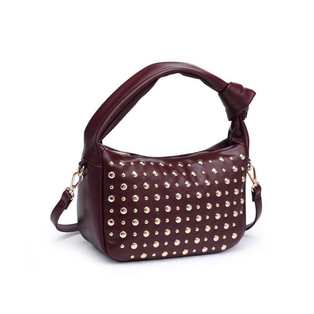 Urban Expressions Lennox Studded Faux Leather Convertible Hobo Bag