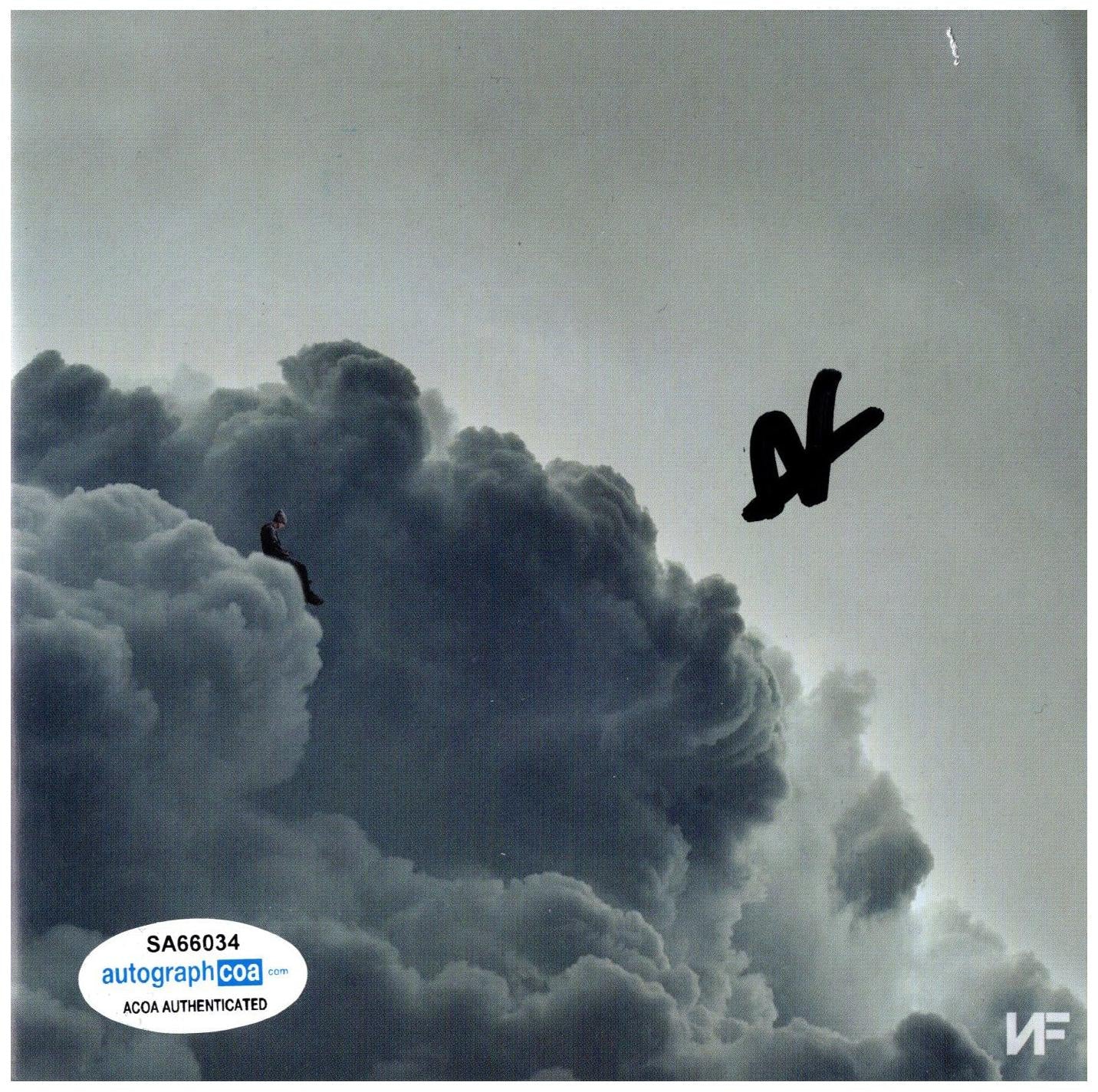 NF The Rapper N.F. Nathan Feuerstein Autographed Clouds Mixtape CD Cover ACOA