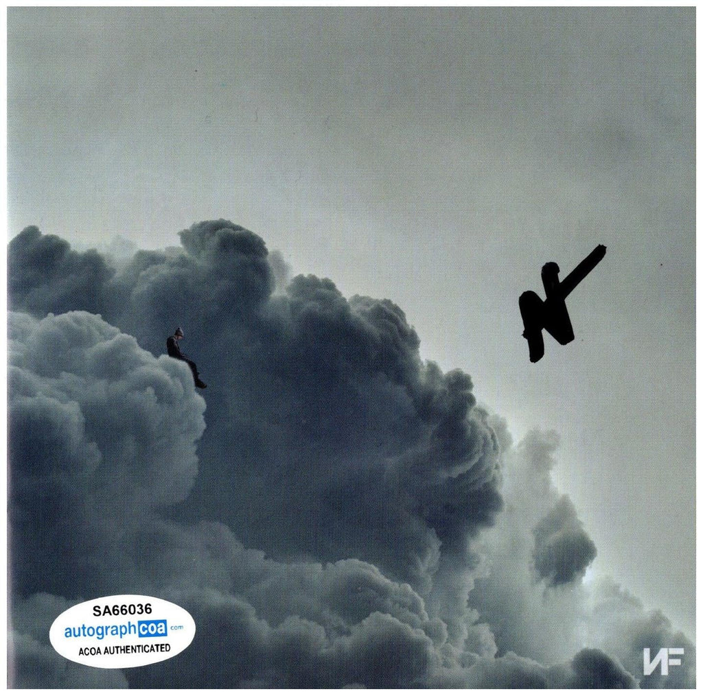 NF The Rapper N.F. Nathan Feuerstein Autographed Clouds Mixtape CD Cover ACOA