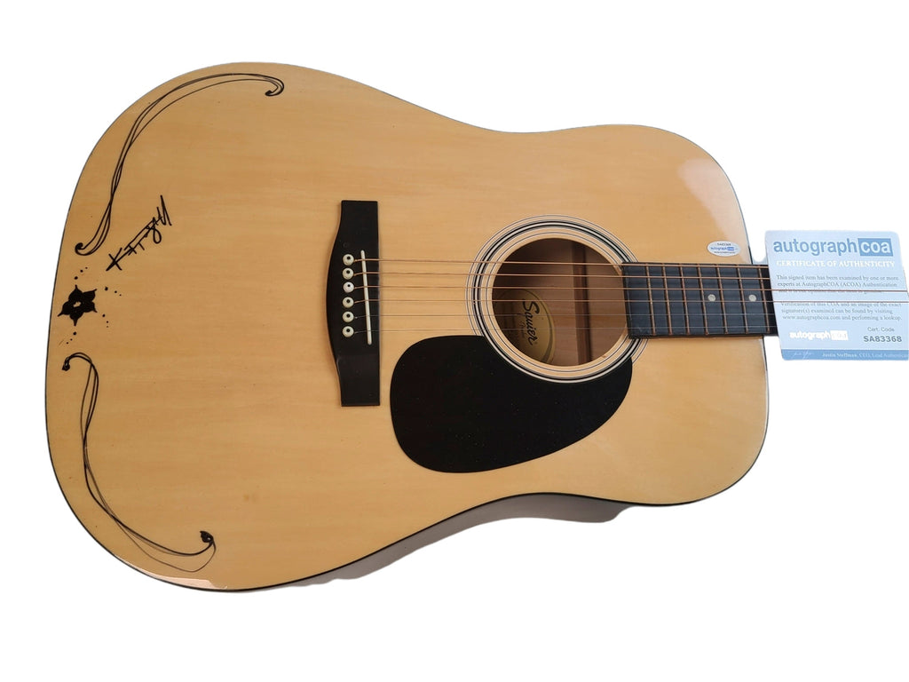 KT Tunstall  Signed Autographed Fender Guitar w Added Art Sketch ACOA ACOA