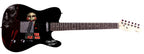 Tobin Bell Saw Jigsaw Movie Signed Custom Graphics Guitar ACOA