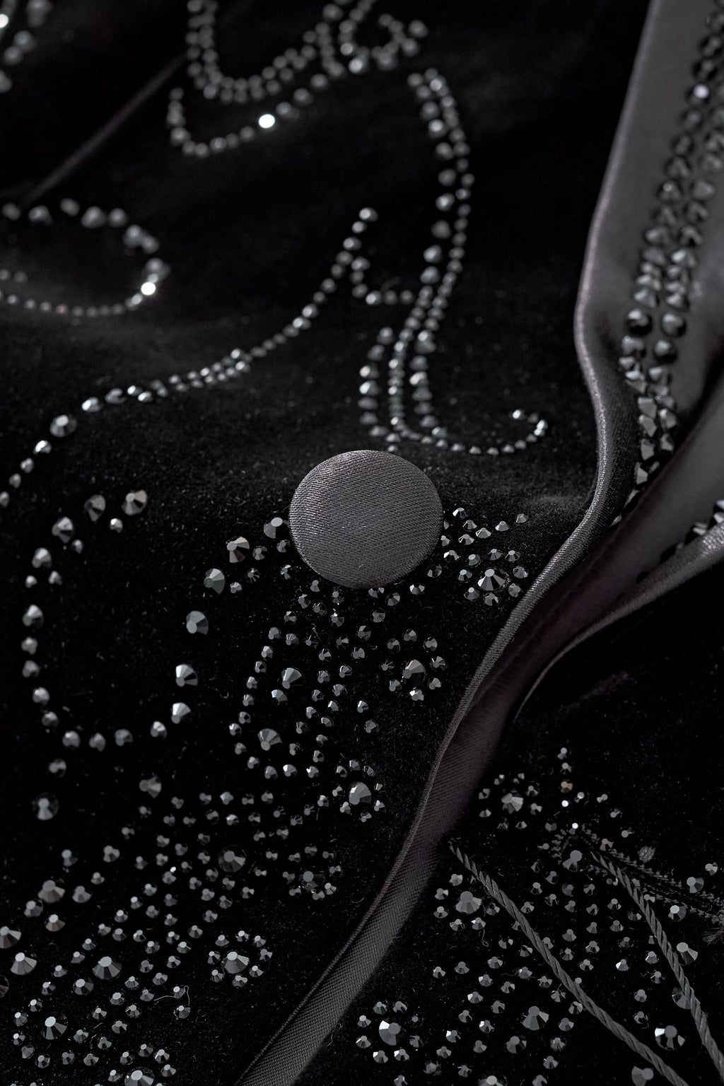 Valent Noir Velvet Blazer BLACK