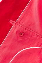 Valent Velvet Blazer RED