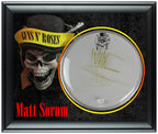 Guns N Roses Matt Sorum Autographed Custom Framed Drum Head Drumhead Display ACOA