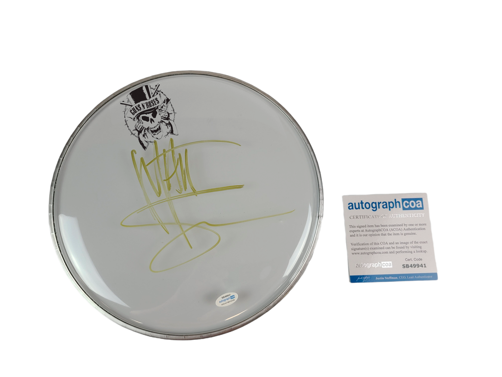 Guns N Roses Matt Sorum Autographed Custom Framed Drum Head Drumhead Display ACOA