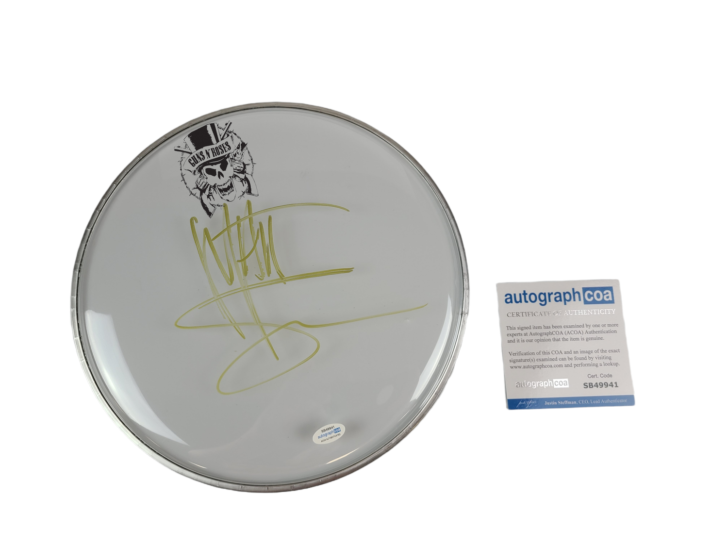 Guns N Roses Matt Sorum Autographed Custom Framed Drum Head Drumhead Display ACOA