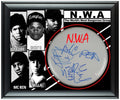 NWA N.W.A. Ice Cube DJ Yella MC Ren Autographed DrumHead Drum Head Display ACOA