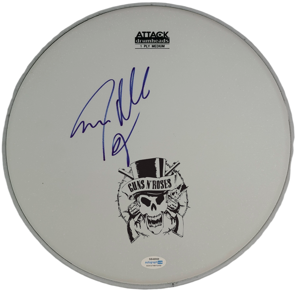 Guns N Roses Steven Adler Signed Autographed Custom Framed Drum Head Display