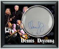 Styx Dennis DeYoung Signed Custom Framed Drum Head Drumhead Display ACOA