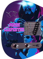 John Carpenter Signed Custom Graphics Photo Guitar ACOA