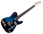 Alice Cooper Autographed Headless Custom Graphics Photo Guitar