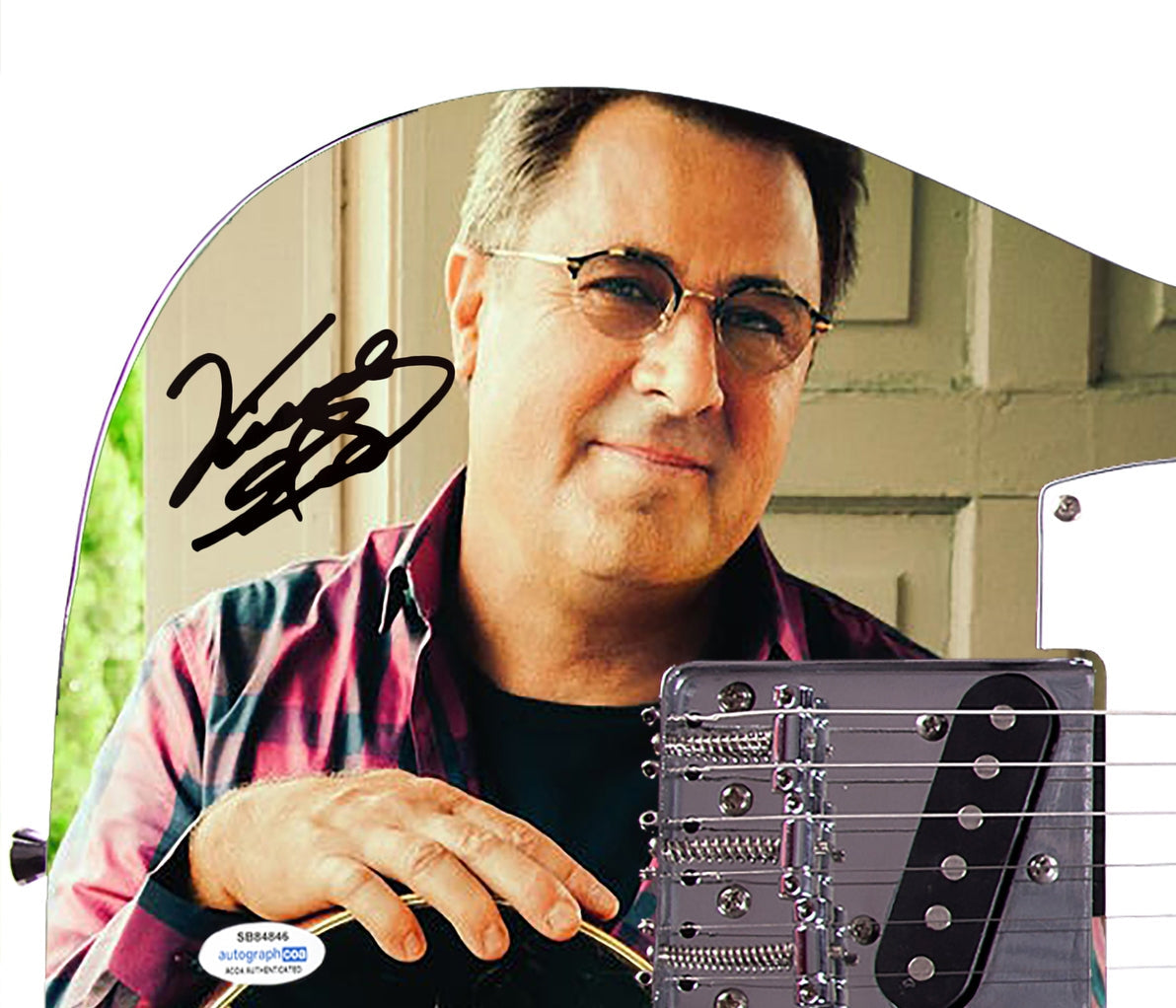 Vince Gill Signed Autographed Graphics Photo Guitar ACOA