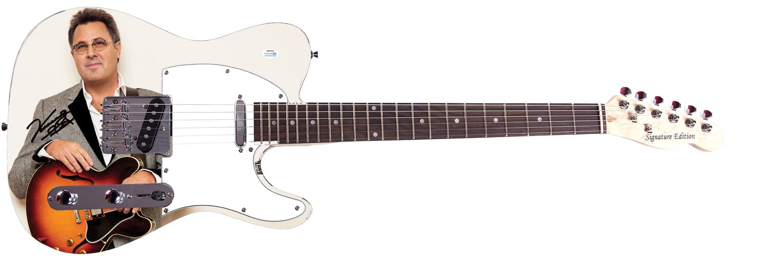 Vince Gill Signed Autographed Graphics Photo Guitar ACOA