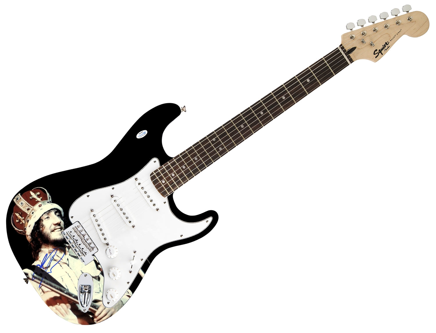 The Who Pete Townshend Signed Fender 1/1 Custom Graphics Photo Guitar ACOA