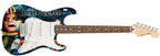 Alice Cooper Signed Skull Snakes Photo Graphics Strat Guitar ACOA