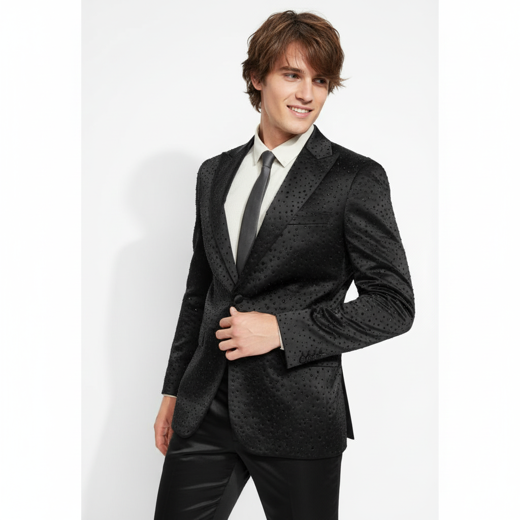 Barocco Nudie Men's Suit Set - Black/Black