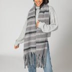 Oakley - Woven Scarf with Tassled Ends