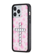 Stud Cross Forget Me Not Floral | Pink iPhone Case