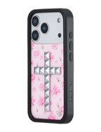 Stud Cross Forget Me Not Floral | Pink iPhone Case