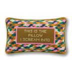 Scream Needlepoint Pillow