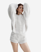 Breathable Faux Fur Shorts