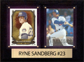Ryne Sandberg Chicago Cubs HOF Fan Gift Plaque 6x8 2 Cards Topps Donruss Panini 2024 2025 2026
