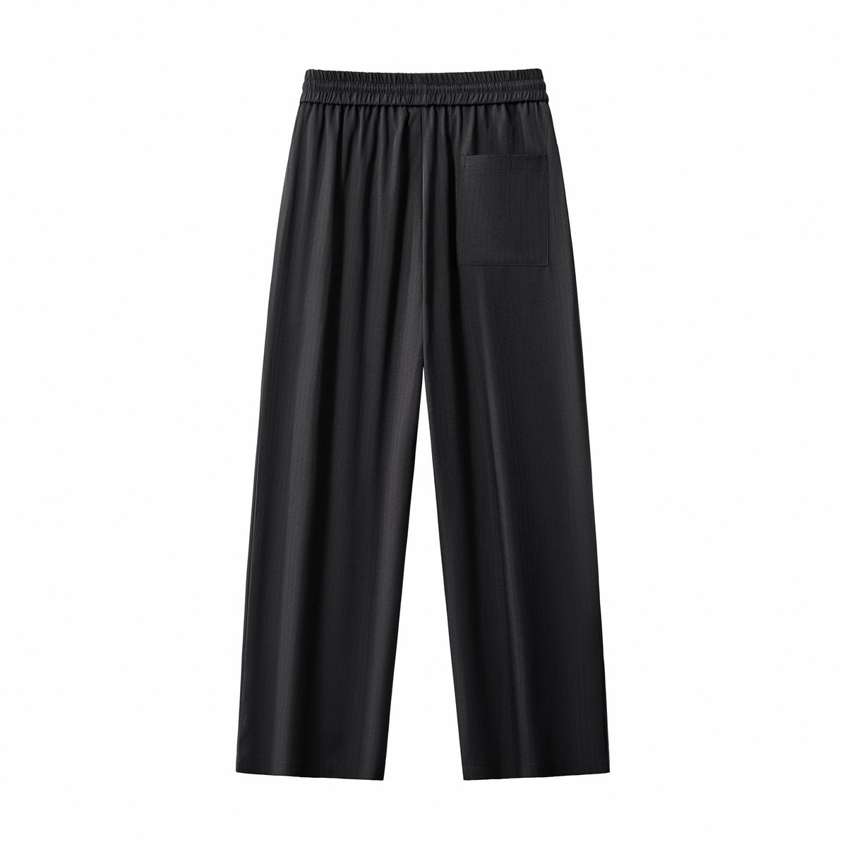 Barocco Flow Men's Textured Shirt & Pants Set - Black
