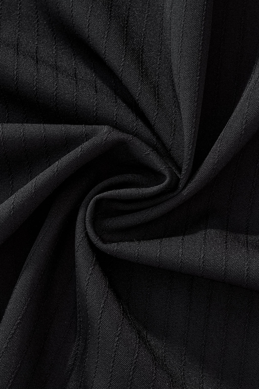 Barocco Flow Men's Textured Shirt & Pants Set - Black