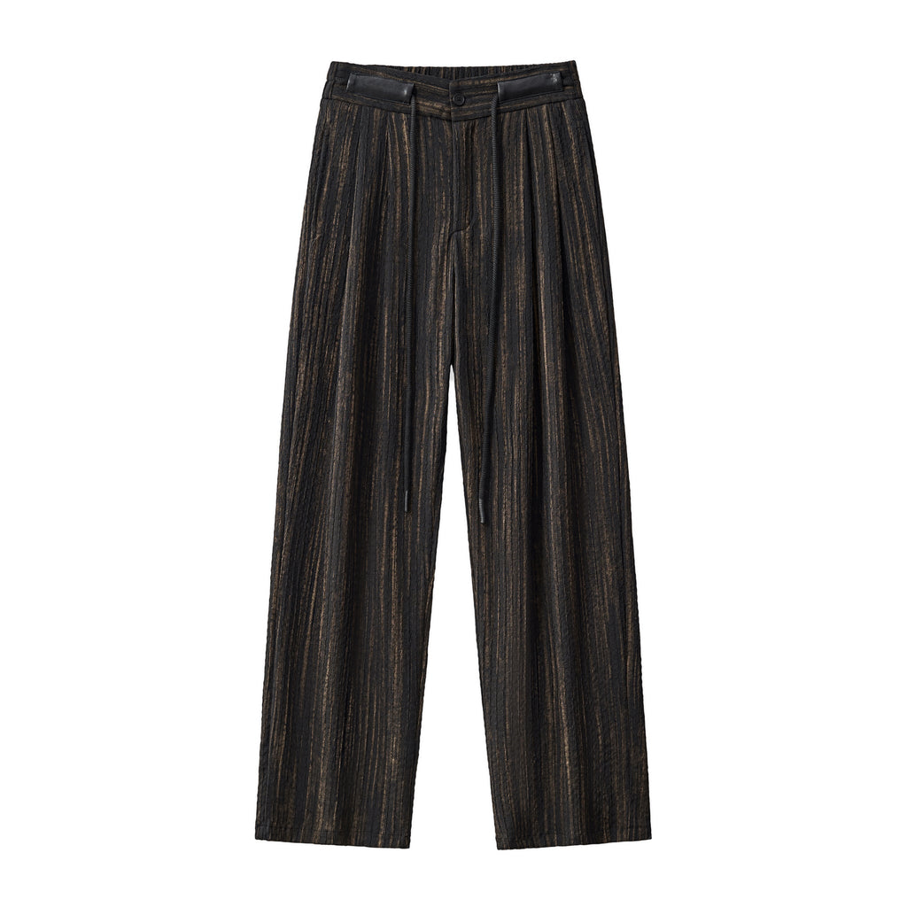 Canyon Set – Printed LS Shirt & Pleated pant BLACK