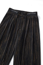 Canyon Set – Printed LS Shirt & Pleated pant BLACK