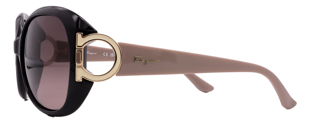 Salvatore Ferragamo Sunglasses SF668S-001-57-17-125 Non-Polarized