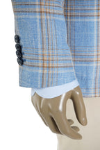 Sartorio Glen Plaid Wool-Silk Sport Jacket