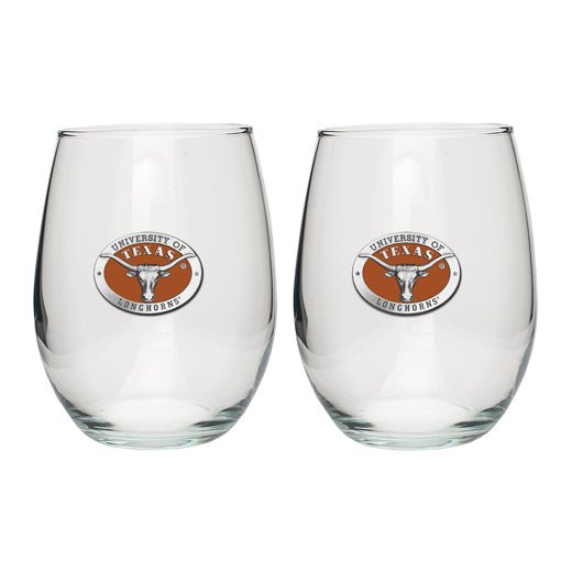 University of Texas at Austin Stemless Goblet (Set of 2)