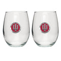 Indiana Hoosiers Stemless Goblets (Set of 2)