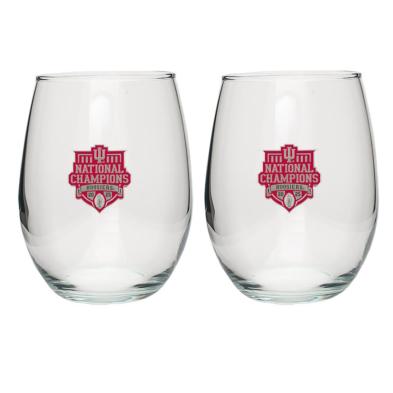 Indiana Hoosiers Football National Championship 2025 Stemless Goblets (Set of 2)