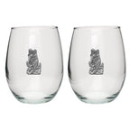 Black Bear Stemless Goblets (Set of 2)