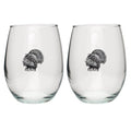 Turkeys Stemless Goblets (Set of 2)