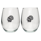 Turkeys Stemless Goblets (Set of 2)