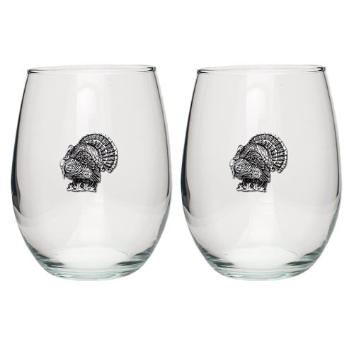 Turkeys Stemless Goblets (Set of 2)
