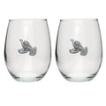 Ruffed Grouse Stemless Goblets (Set of 2)