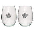 Bobwhite Quail Stemless Goblets (Set of 2)