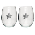 Bobwhite Quail Stemless Goblets (Set of 2)