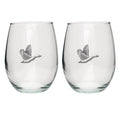 Canadian Goose Stemless Goblets (Set Of 2)
