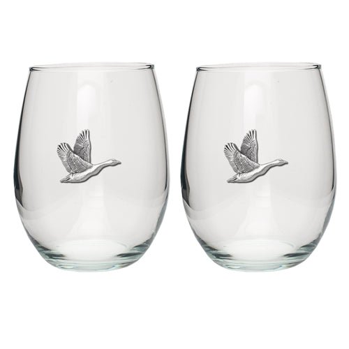 Canadian Goose Stemless Goblets (Set Of 2)