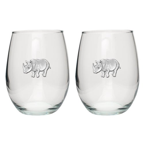 Rhino Stemless Goblets (Set of 2)