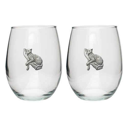 Leopard Stemless Goblets (Set of 2)