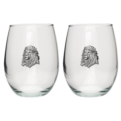 Lion Stemless Goblets (Set of 2)